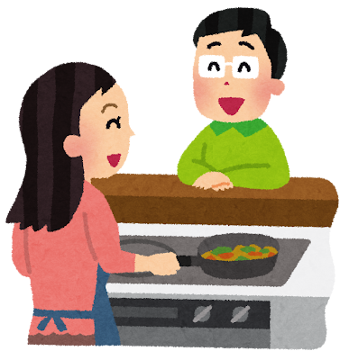 料理をしながら少しお皿洗いをする！