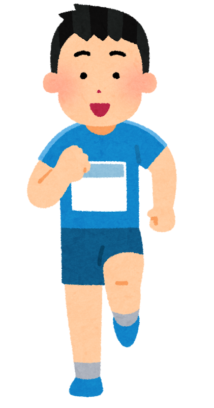 子どものゼッケンは大きく見える！